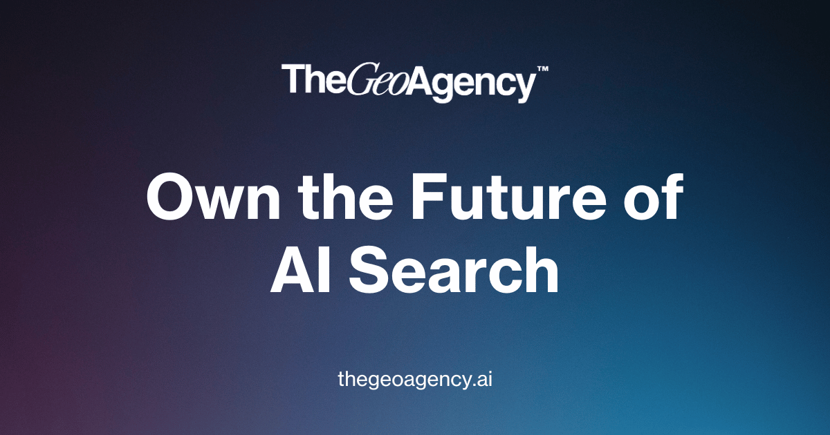 Generative Engine Optimization | The GEO Agency™
